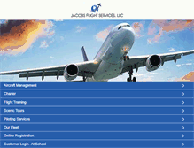 Tablet Screenshot of jacobsflightservices.com